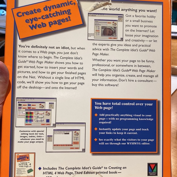 Software edition the complete idiot’s guide WEB PAGE MAKER include creating HTML - Picture 8 of 8